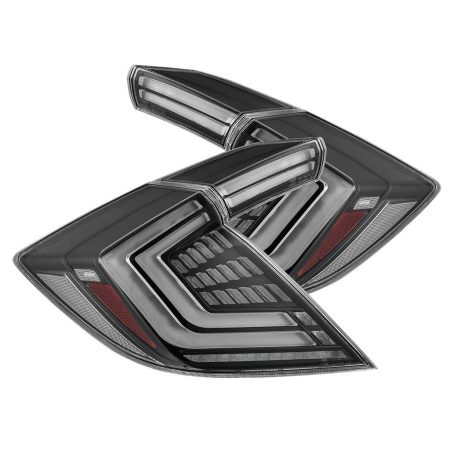 AlphaRex NOVA-Series Prismatic LED Taillights in Black for FKx Honda Civic / Type R [676020]