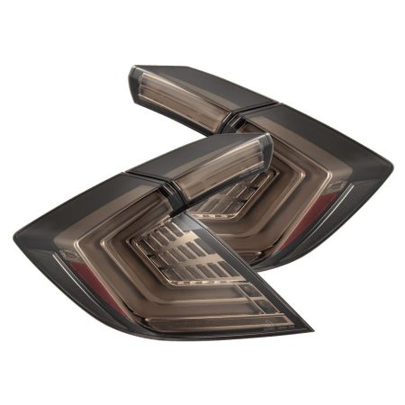 AlphaRex NOVA-Series Prismatic LED Taillights in Clear Smoke for FKx Honda Civic / Type R [676040]