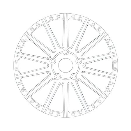 Avant Garde Custom Forged Series F550 Three-Piece Wheel