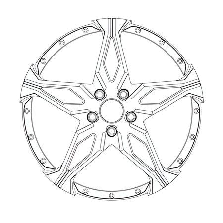 Avant Garde Custom Forged Series F564 Three-Piece Wheel