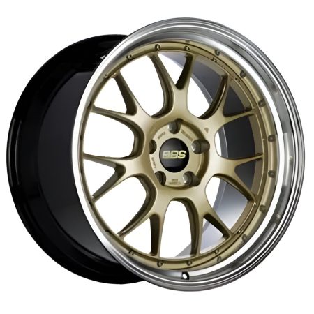 BBS Forged Line LM-R Wheel (20×11 5-120 +40) in Gold with Diamond-Cut Lip [LM340GLBKBD]