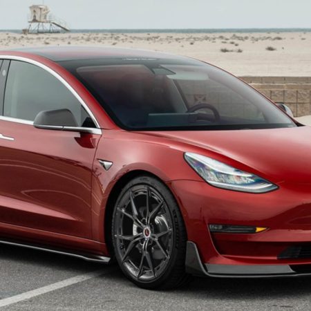 Vorsteiner Carbon Volta Aero Kit w/ FREE Flow Forged X Wheel Set for Tesla Model 3 (pre-facelift)