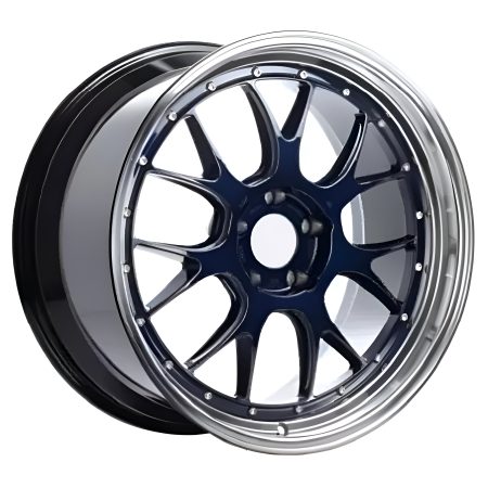 BBS Forged Line LM-R Wheel (20×9.5 5-120 +23) in Navy Blue with Diamond-Cut Lip [LM317NB-BKBD]