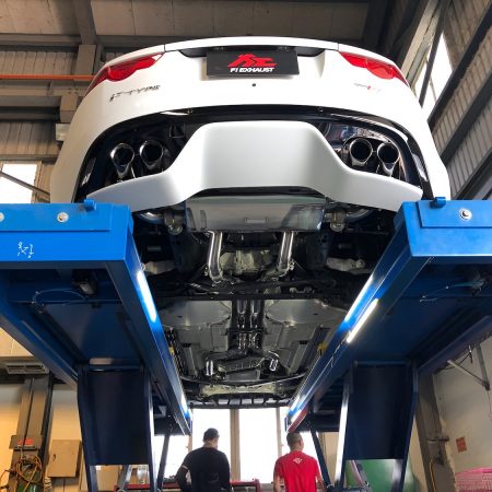 Fi EXHAUST Valvetronic Exhaust System for X152 Jaguar F-Type R [JG-FV8-CBV+TIP63101S*4]