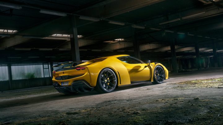 Giallo Modena Novitec Ferrari 296 N-Largo - Carbon Fiber Body Kit And Wheels