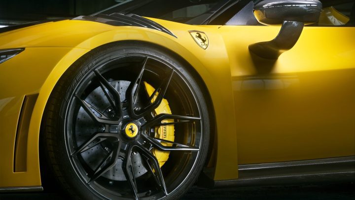 Giallo Modena Novitec Ferrari 296 N-Largo - Carbon Fiber Body Kit And Wheels