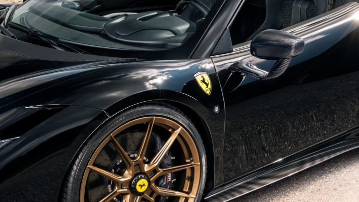 Nero Ferrari F8 Spider Refined With Novitec Carbon Fiber Aero & Wheels