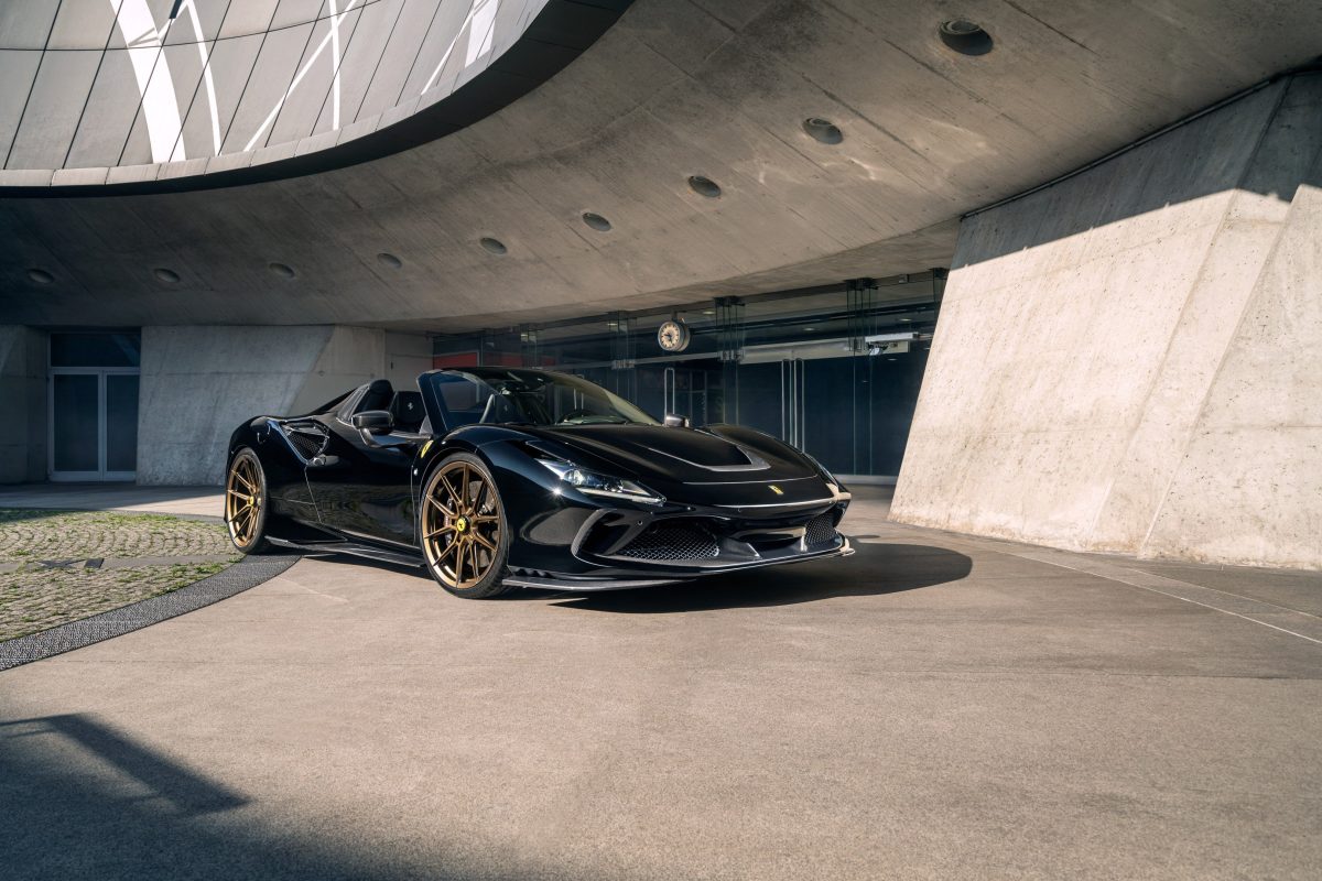 Nero Ferrari F8 Spider Refined With Novitec Carbon Fiber Aero & Wheels