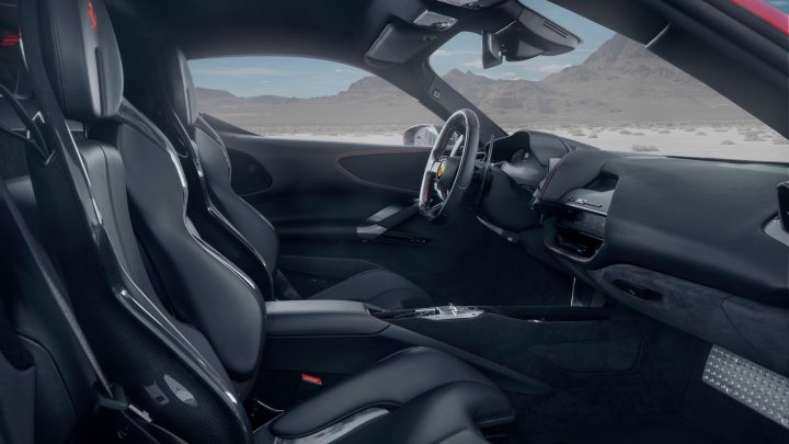 Rosso Novitec Ferrari SF90 - Carbon Fiber Aero Kit & Vossen NF10 Wheels