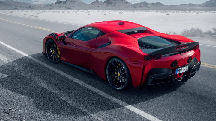 Rosso Novitec Ferrari SF90 - Carbon Fiber Aero Kit & Vossen NF10 Wheels
