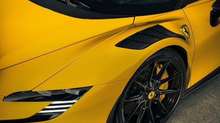 Giallo Modena Novitec Ferrari SF90 Spider - Carbon Fiber Body Kit And Vossen NF10 Wheels