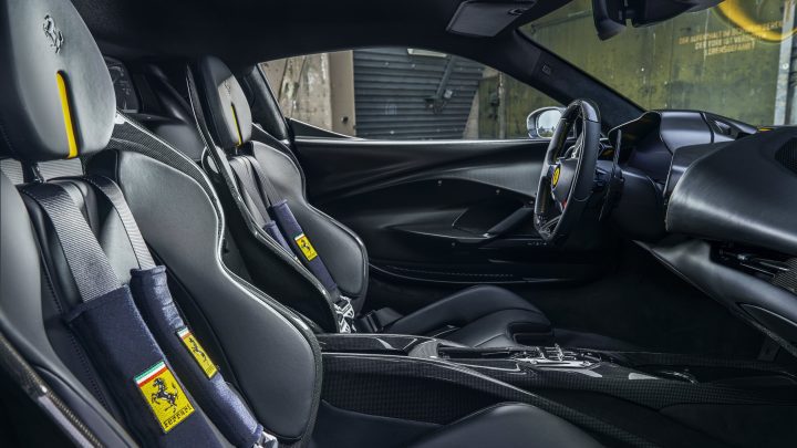 Asseto Fiorano Grigio Scuro Novitec Ferrari 296 GTB - Carbon Fiber Aero Kit And Vossen NF10 Wheels