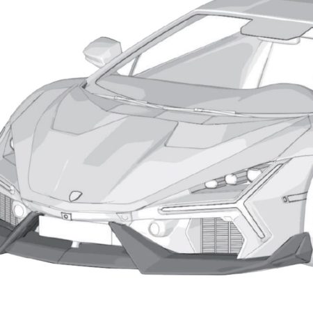 ZACOE Carbon Fiber Front Lip Set for Lamborghini Revuelto