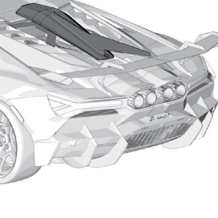 ZACOE Carbon Fiber Engine Air-Intake Set for Lamborghini Revuelto