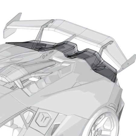 ZACOE Carbon Fiber Rear Spoiler Lip for Lamborghini Revuelto [LM-1015-SL]