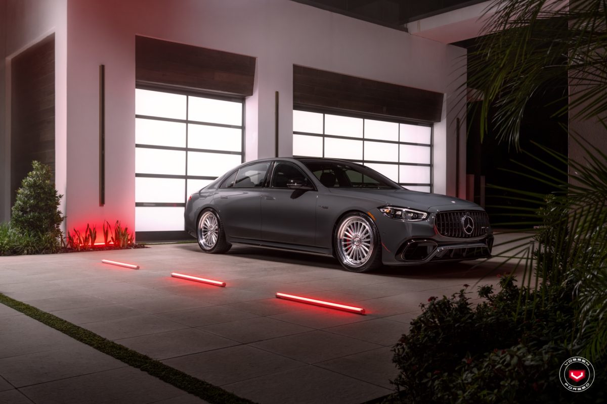 Graphite Gray Metallic Mercedes S63 AMG – Vossen GEN-04 Forged 3-Piece Wheels