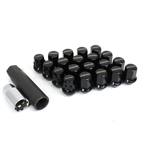 RAYS 17HEX M12x1.25 20pc Lock & Lug Nut Set in Black [W1712125B]