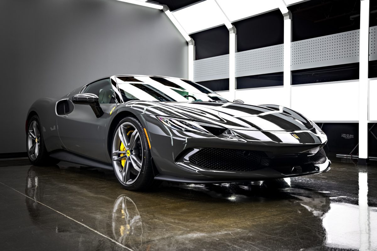 Grigio Silverstone Ferrari 296 GTB – XPEL Ultimate Plus Full Front-End PPF