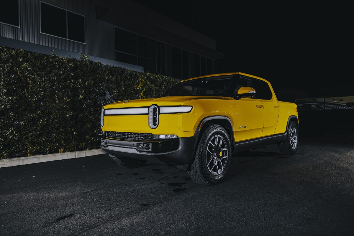Compass Yellow Rivian R1T – Ultimate Plus Paint Protection Film