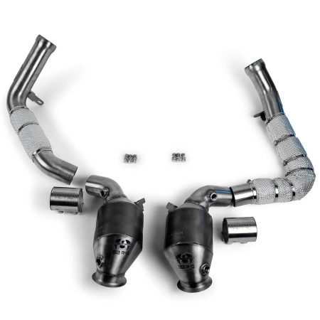 Fabspeed Sport Cat Downpipes for S213 / X290 Mercedes-AMG E 63 S & GT 63 [FS.MER.M177.SC]