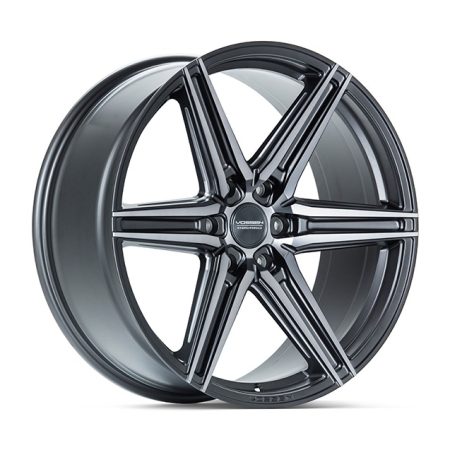 Vossen Hybrid Forged (6-lug) Series HF6-2 Wheel in Tinted Matte Gunmetal Wheel – 22×9.5 +20 6-135 [HF62-2F23]