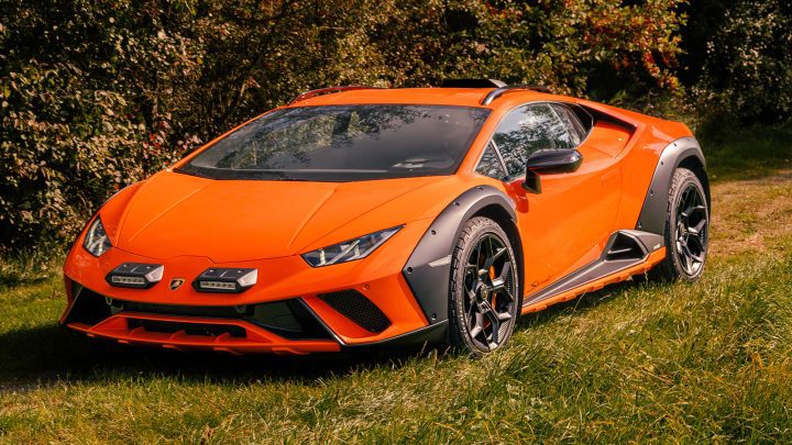 Arancio Borealis Lamborghini Huracan Sterrato - Novitec x Vossen NL5 Forged Wheels in Satin Black
