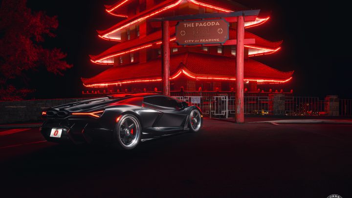 Nero Noctis Lamborghini Revuelto - Vossen GEN-91 Three-Piece Forged Wheels in Matte Black w/ Polished Lips