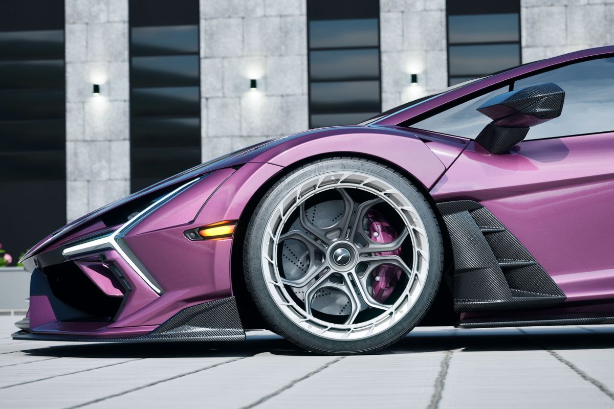 Revuelto Carbon Fiber Body Kit - driver side