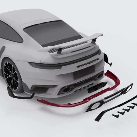 TECHART Rear Diffuser Set for 992.1 Porsche 911 Turbo / Turbo S