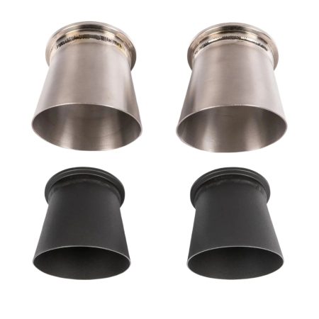 JCR Titanium Megaphone Exhaust Tips for 982 Porsche 718 Boxster GTS 4.0, Spyder, and Spyder RS / 718 Cayman GT4, GT4 RS, and GTS 4.0
