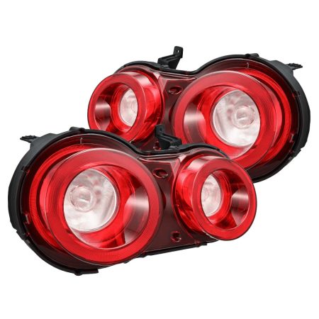 AlphaRex NOVA-Series Prismatic LED Taillights in Red Clear for R35 Nissan GT-R [692001]