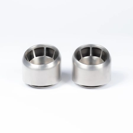 JCR Vapour Blasted Titanium Weissach Exhaust Tips for 982 Porsche 718 Boxster GTS 4.0, Spyder, and Spyder RS / 718 Cayman GT4, GT4 RS, and GTS 4.0