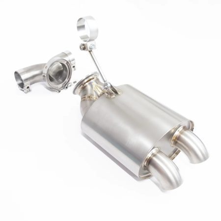 JCR Titanium Silenced Exhaust Tip Assembly for 981 Porsche Boxster Spyder / Cayman GT4