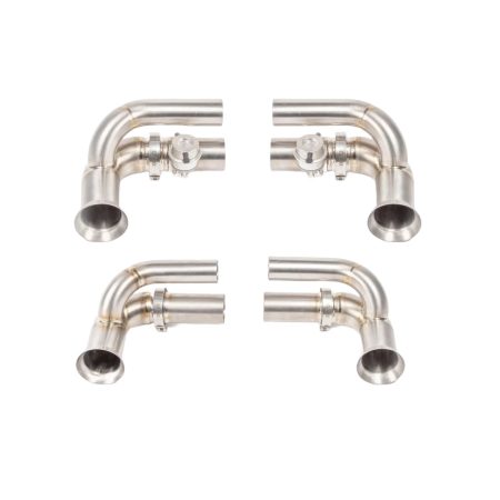 JCR Titanium Side Silencer Bypass Sections for 997 / 991 Porsche 911 GT3, GT3 RS, GT3 RS 4.0, GT3 Touring, and R