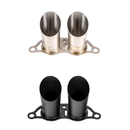 JCR Titanium Race Megaphone Exhaust Tips for 992 Porsche 911 GT3, GT3 RS, GT3 Touring, and S/T (with JCR exhaust system)