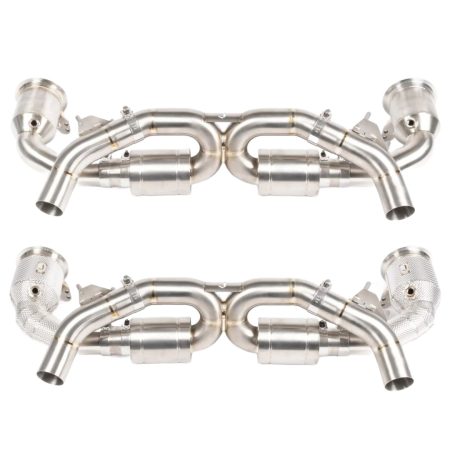JCR Titanium Silenced Race Exhaust System for 992.1 Porsche 911 Carrera, Carrera GTS, and Carrera S / Sport Classic / Turbo and Turbo S