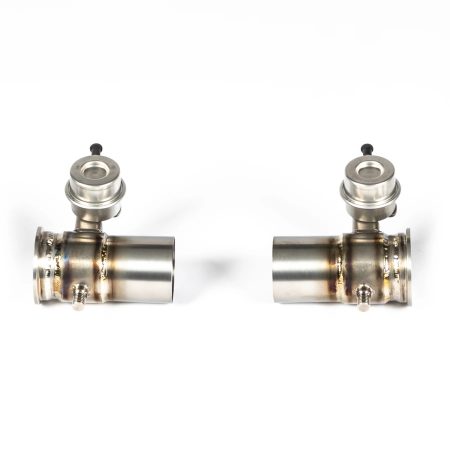 JCR Titanium Side Silencer Bypass Valve Sections for 997 / 991 Porsche 911 GT3, GT3 RS, GT3 RS 4.0, GT3 Touring, and R