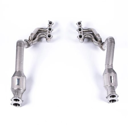 JCR Inconel Race Exhaust Manifold & Link Pipe Assembly for 982 Porsche 718 Boxster GTS 4.0 and Spyder / 718 Cayman GT4 and GTS 4.0