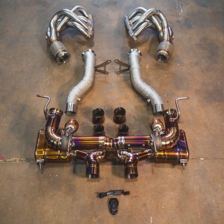 Valvetronic Designs Valved Sport Exhaust System for F142 Ferrari 458 Italia [FER.458.VSES.TI/FER.458.VSES.FF.TI/FER.458.VSES.FFH.TI]