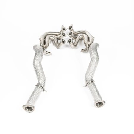 JCR Inconel Race Exhaust Manifold & Titanium Non-Silenced Link Pipe Assembly for 982 Porsche 718 Cayman GT4 RS / Spyder RS