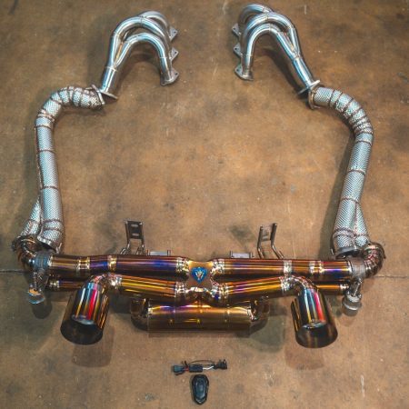 Valvetronic Designs Valved Sport Exhaust System for 982 Porsche 718 GT4 / Boxster Spyder [POR.718.GT4.VSES.FFH.TI/POR.718.GT4.VSES.FF.TI/POR.718.GT4.VSES.TI]