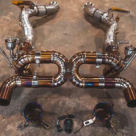 Valvetronic Designs Valved Sport Exhaust System F142MFL Ferrari F8 Tributo [FER.F8.VSES.TI/FER.F8.VSES.FF.TI]