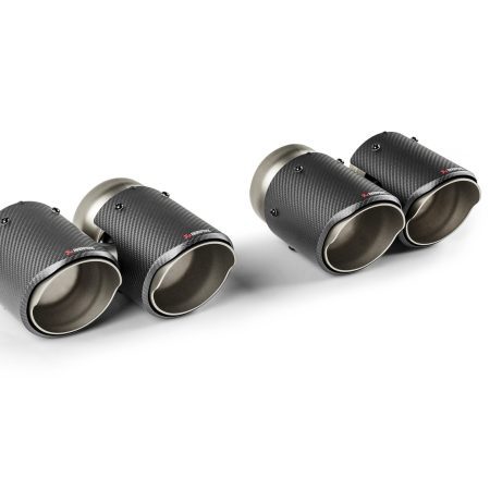 Akrapovic Carbon Round Tailpipe Set (with Akrapovic exhaust) for G90 & G99 BMW M5 [TP-CT/78]