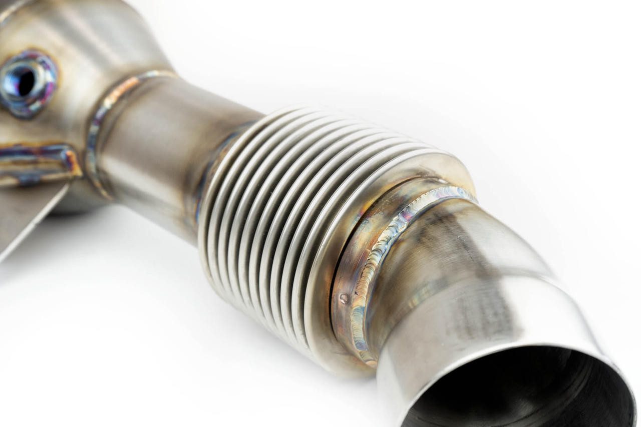 Fabspeed Downpipe with Sport Cat for BMW and Toyota with B58 Engines [FS.BMW.M340.SC]